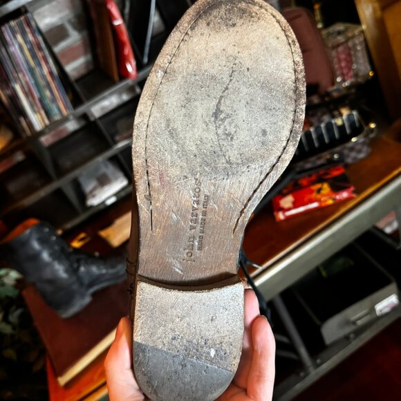 $1298 JOHN VARVATOS Runway Gray Backlace BOOTS sz10 - Picture 7 of 14